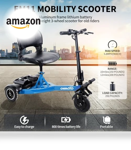 3 Wheel Mobility Scooter — Push Scooters, CEMOTO