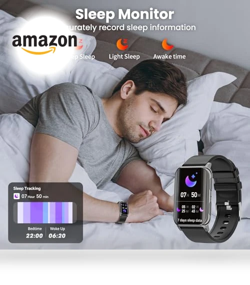 Curved Screen Fitness Tracker — Smartwatches, Mingdaln