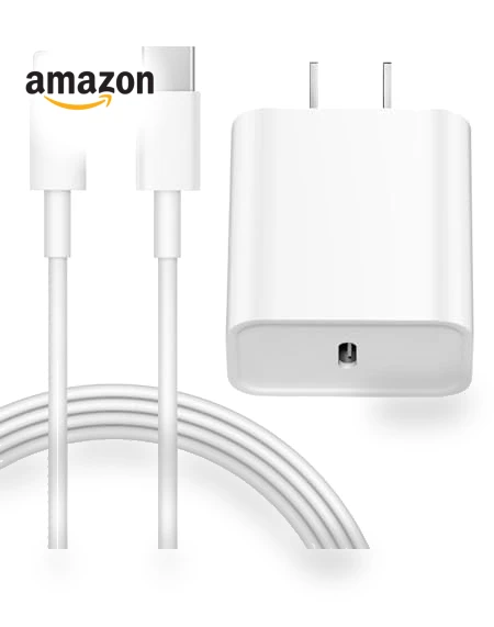 Fast Charging 20W PD USB C Wall Charger with 6FT Cable — Chargers, Coreykin