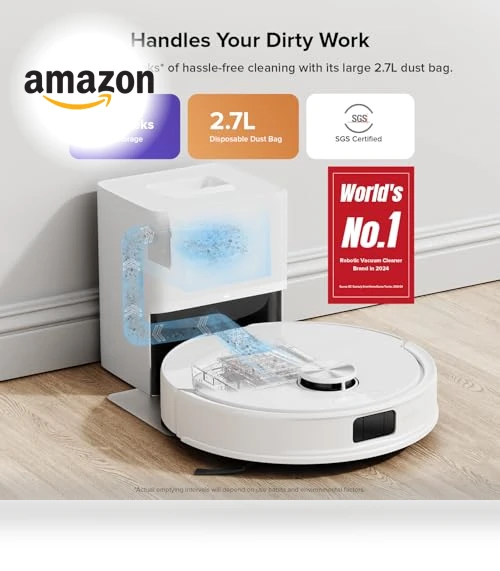 Robot Vacuum and Mop with Self-Emptying — Smart Cleaning Robots, Roborock