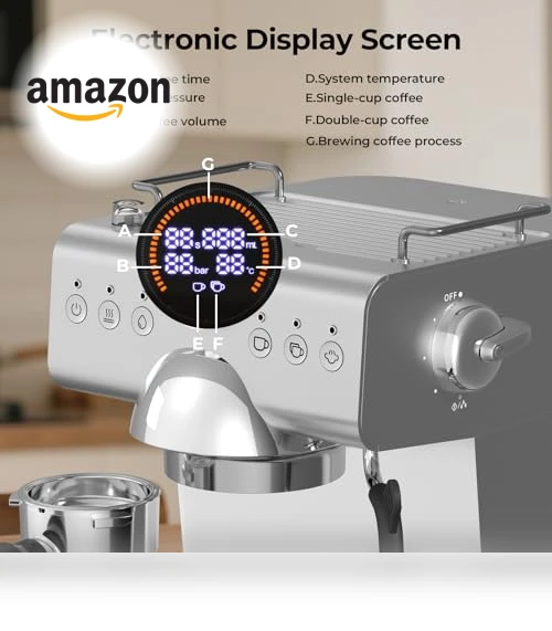 Semi-Automatic Espresso Maker with Milk Frother — Milk Frothers, Havato