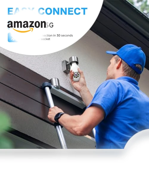 2K Light Bulb Security Camera — Smart Home Security, Noahtec
