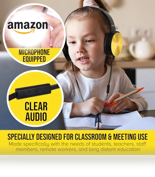 Classroom Headphones-Bulk 25-Pack — In-Ear Headphones, Sonitum