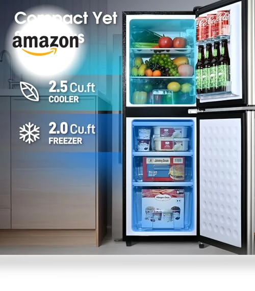 Double Door Refrigerator with Bottom Freezer — Mini Fridges, Anypro