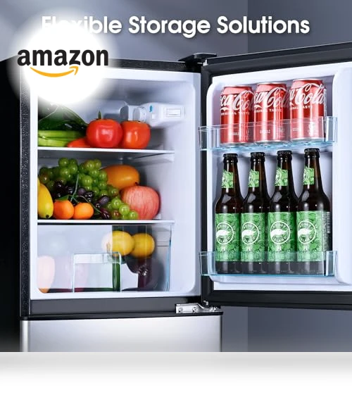 Double Door Refrigerator with Bottom Freezer — Mini Fridges, Anypro
