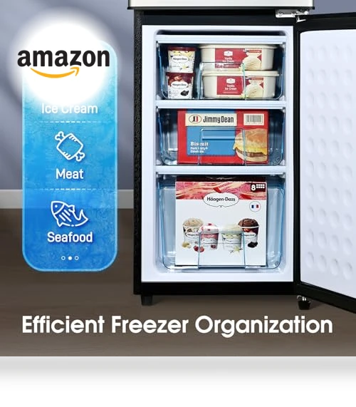 Double Door Refrigerator with Bottom Freezer — Mini Fridges, Anypro