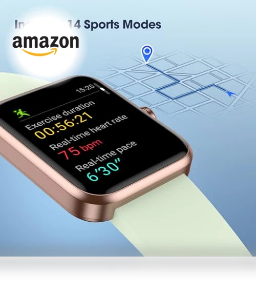 Fitness Tracker with Heart Rate Monitor — Smartwatches, LIVIKEY