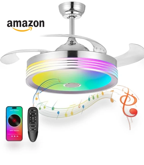 Modern Retractable Ceiling Fan with Lights and Remote Control — Ceiling Fan Lighting Solutions, Dr.Light