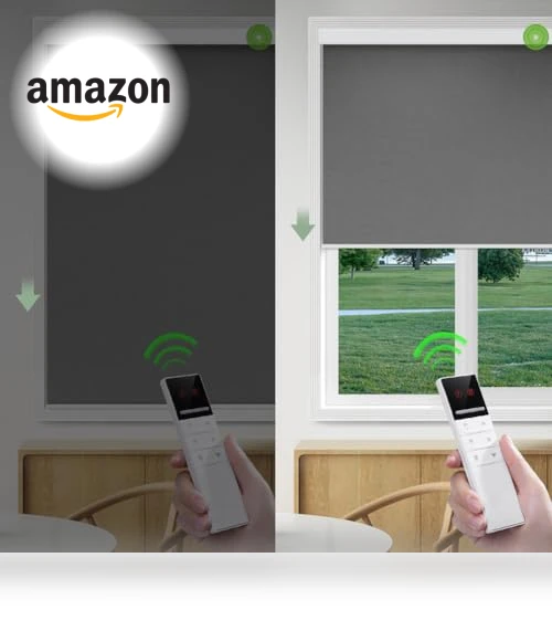 Motorized Blackout Window Blinds — Honeycomb, ZSHINE