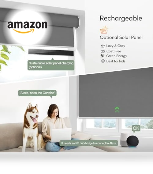 Motorized Blackout Window Blinds — Honeycomb, ZSHINE