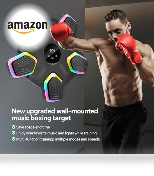Music Boxing Machine with Parent-Child Gloves — Boxing Training Gear, SHGUMITE