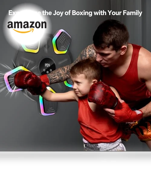 Music Boxing Machine with Parent-Child Gloves — Boxing Training Gear, SHGUMITE