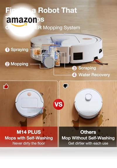 Robot Vacuum and Mop with All-in-One Station — Smart Cleaning Robots, YEEDI