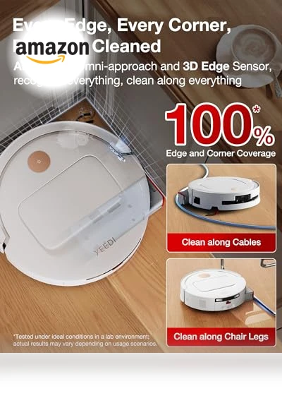 Robot Vacuum and Mop with All-in-One Station — Smart Cleaning Robots, YEEDI
