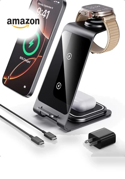 3 in 1 Wireless Charging Station — Chargers, Intoval