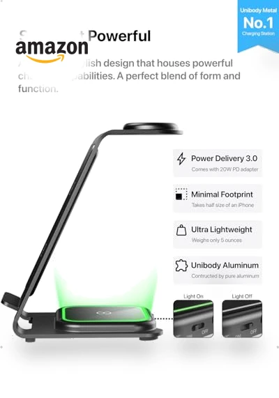 3 in 1 Wireless Charging Station — Chargers, Intoval