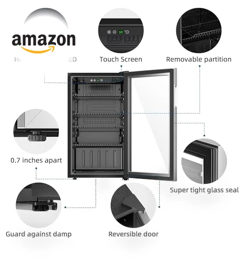 Compact Beverage Refrigerator — Mini Fridges, Erivess