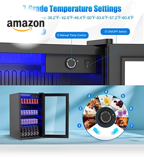 Mini Beverage Fridge — Mini Fridges, COSTWAY