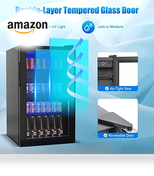 Mini Beverage Fridge — Mini Fridges, COSTWAY