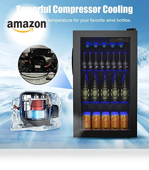 Mini Beverage Fridge — Mini Fridges, COSTWAY