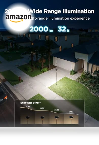 Outdoor Lamp Post Lights — Outdoor Security & Flood Lighting, Govee