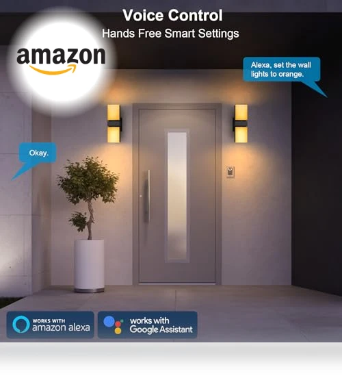 Outdoor Wall Lights — Garden Illumination, XMCOSY+