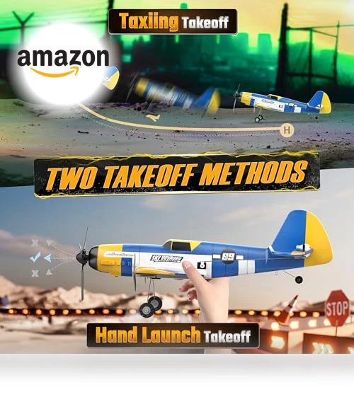 Remote Control Airplane with LED Lights — Remote Control Aircraft, BEZGAR