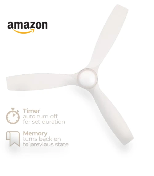 Smart 3-Blade Ceiling Fan with LED Light Kit — Ceiling Fan Lighting Solutions, East Grove Home