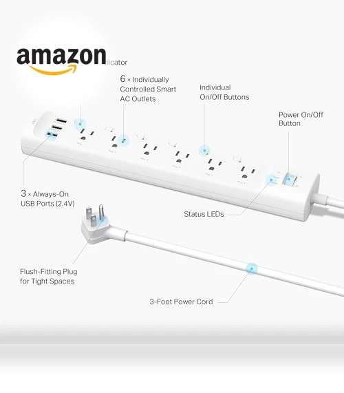 Smart Wi-Fi Power Strip — Power Solutions & Surge Protection, TP-Link