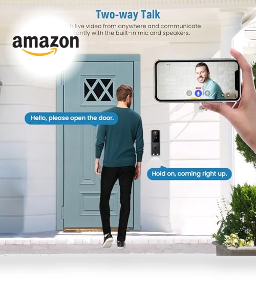 Smart Wireless Doorbell Camera — Smart Home Security, SpinLens