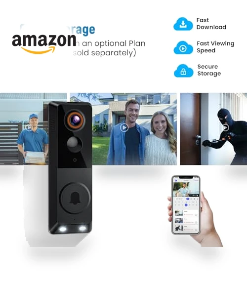 Smart Wireless Doorbell Camera — Smart Home Security, SpinLens