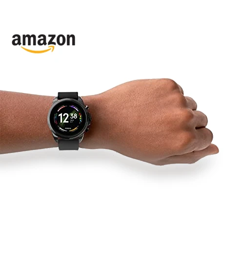 Stainless Steel and Silicone Touchscreen Smart Watch — Smartwatches, Fossil