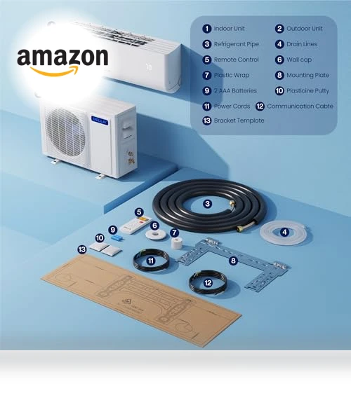 Wifi Enabled Mini Split Air Conditioner & Heater — Cooling Solutions, Della