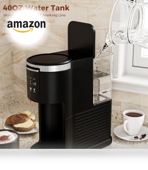2 in 1 Coffee Machine for K-Cup & Ground Coffee — Brewing Excellence, Electactic