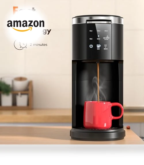 2 in 1 Coffee Machine for K-Cup & Ground Coffee — Brewing Excellence, Electactic