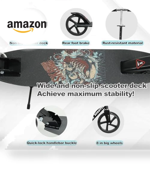 Adjustable Foldable Scooter — Push Scooters, TENBOOM
