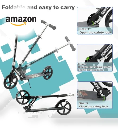 Adjustable Foldable Scooter — Push Scooters, TENBOOM