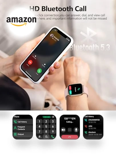 AI Voice Smartwatch for Women — Smartwatches, SOUYIE