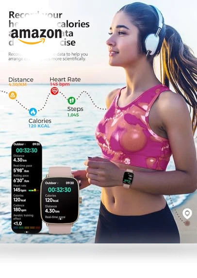 AI Voice Smartwatch for Women — Smartwatches, SOUYIE