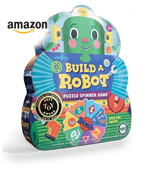 Build a Robot Spinner Game — Outdoor Play, eeBoo