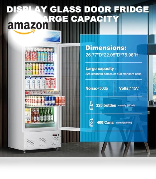 Commercial Beverage Fridge Merchandiser Refrigerator — Drink Coolers, ECEVT