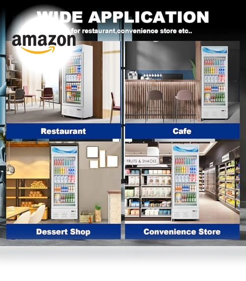 Commercial Beverage Fridge Merchandiser Refrigerator — Drink Coolers, ECEVT
