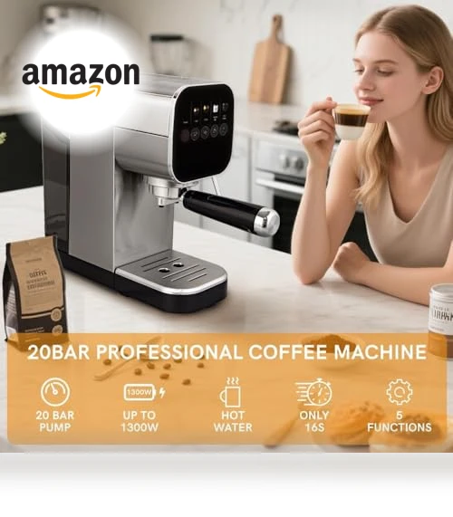 Compact Cappuccino Machine — Coffee & Espresso Combos, BBday