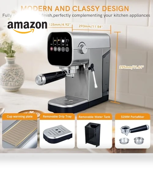 Compact Cappuccino Machine — Coffee & Espresso Combos, BBday