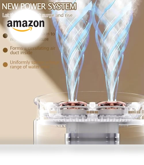 Cool Mist Humidifier with Colorful Breathing Light — Air Moisturizers