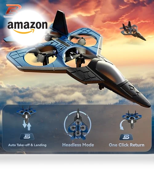 Fighter Airplane Mini Drone — RC Helicopters, BEZGAR