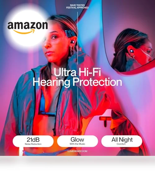 LED Concert Earplugs — Plugs, LUMENEARZ