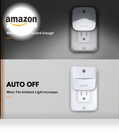 LED Night Lights with Dusk-to-Dawn Sensor — Night Lights, LuxLumin