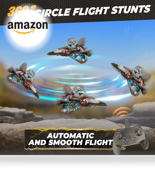 RC Plane with LED Navigation Light — Remote Control Aircraft, BEZGAR