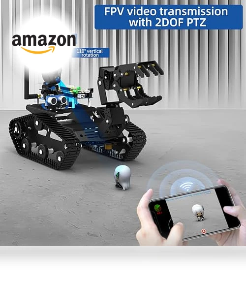 Smart Robot Car Kit with Robotic Arm HD Camera — Robotic Enhancements, XiaoR GEEK